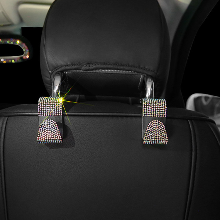 Full Drilling Car Steering Wheel Set Diamond Shoulder Cover Hand Brake Shift Block Set Hot Drilling Set Decorative Set Car Interior Set Series