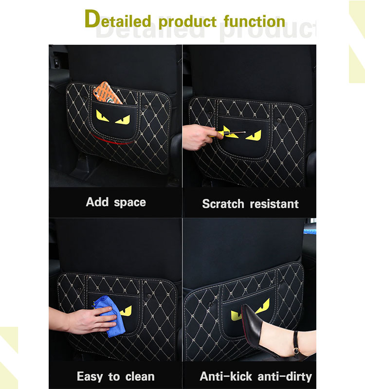 04 Custom Logo Printing Car Seat Back Protector