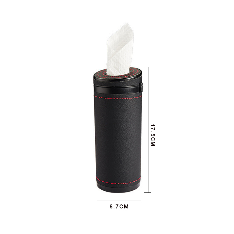 Multi-function Car Tissue Holder Auto Round Tube For Tissue Safety Broken Window Tissue Cup Car Interior Accessories