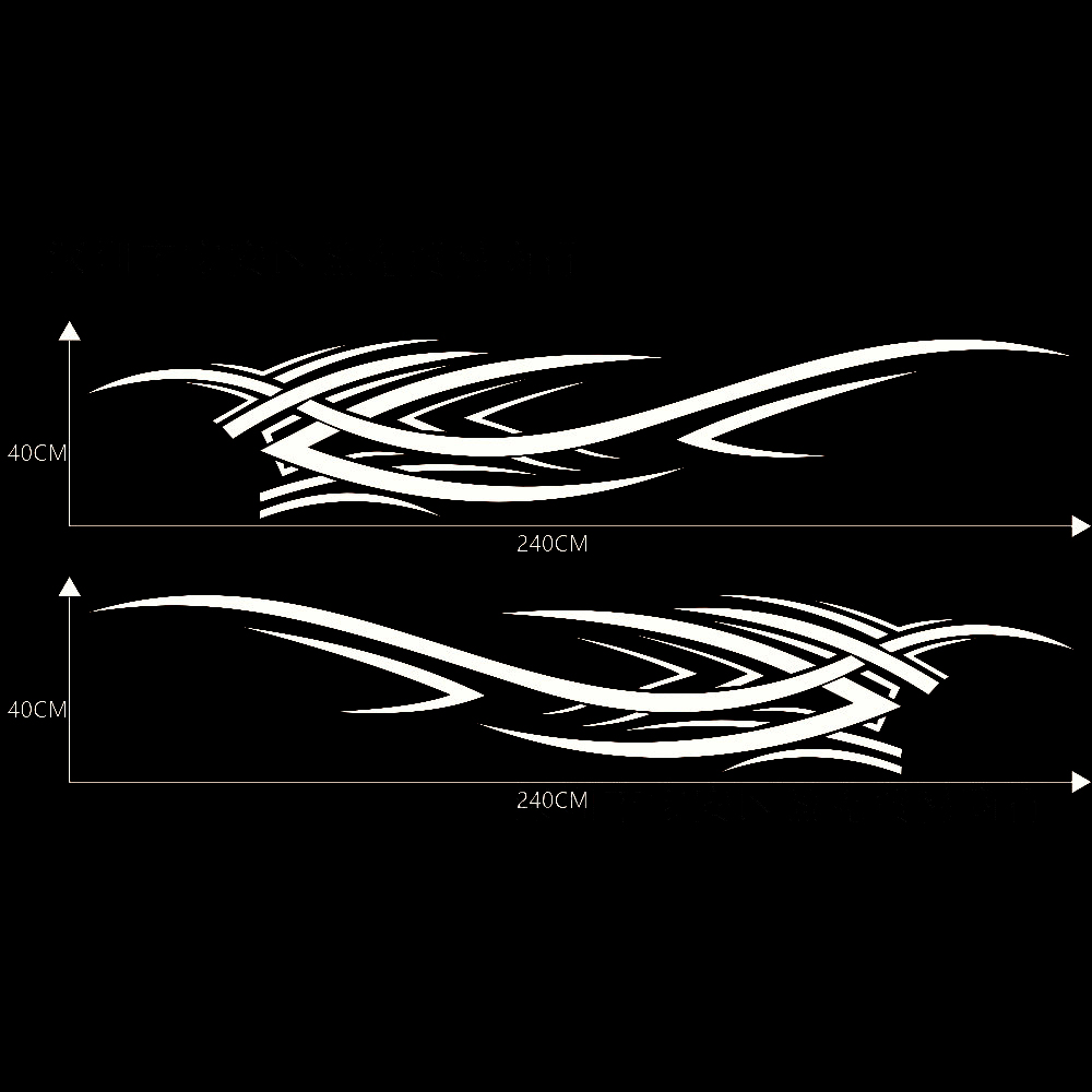 Flame Totem Waist Line Stickers Modified Car Body Stickers General Car Body Decoration Stickers