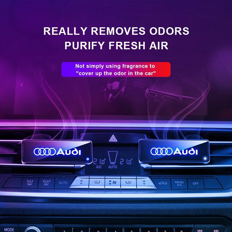 Car Air Outlet Atmosphere Light Car Aroma Lamp Car Perfume Air Conditioner Air Outlet LED Car Logo Mood Light