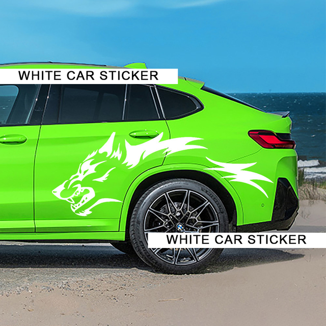 Wolf Totem Car Stickers Personality Decorative Racing Car Truck Rear Wheel Decal Door Stickers