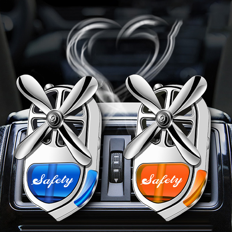 Long Lasting Fragrant Car Air Fresheners Car Diffuser Essential Oil with 4 Natural Essential Oils(Cologne,Ocean,Osmanthus,Lemon) For Car Air Outlet