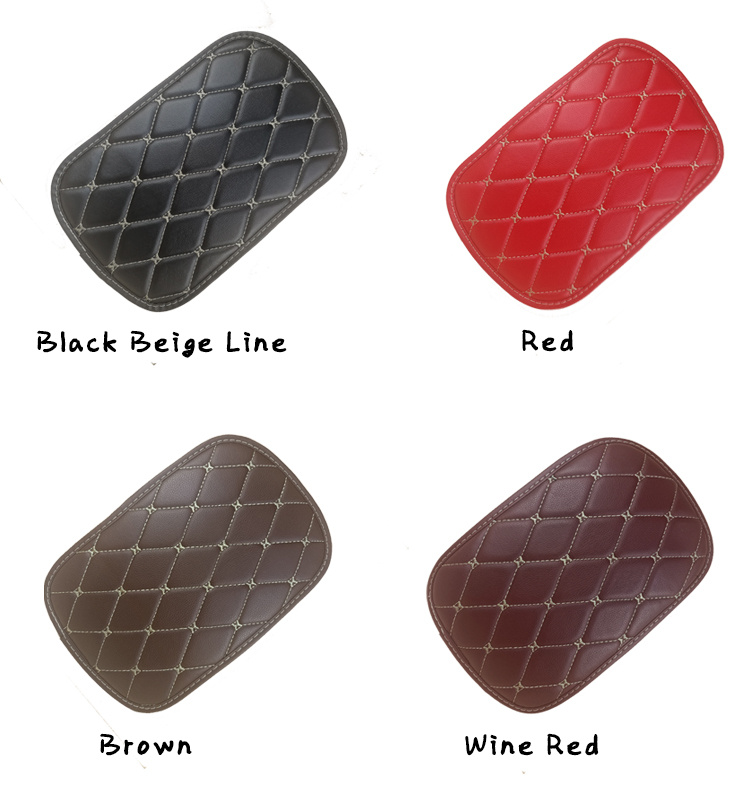 06 Leather Car Armrest Cushion Cover