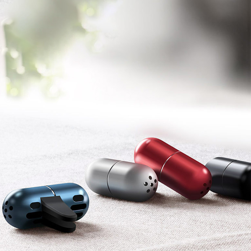 Aluminium Mini Capsule Perfume Freshener Air Vent Aroma Creative Car Aroma Fragrance Diffuser Vent Clip Cologne Auto Supplier 