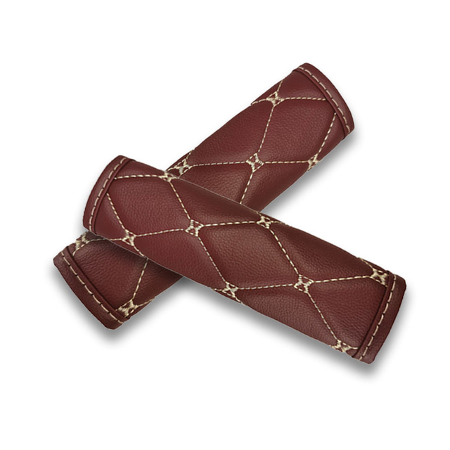  Universal Car Safety Seat Shoulder Belt Pad PVC Leather Seat Belt Cover Cushion for All Weather