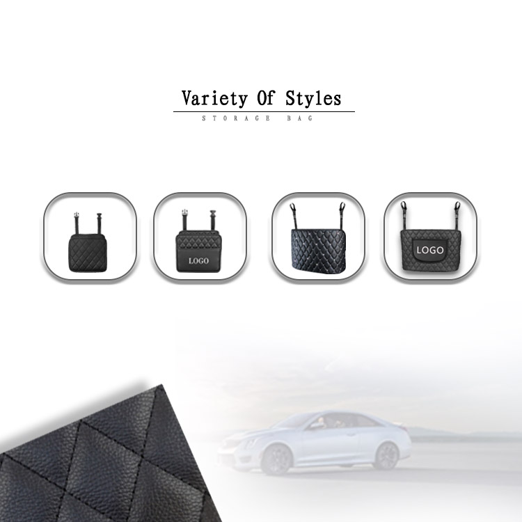 Car Trash Can Waterproof Auto Garbage Bag Leather Car Hanging Rubish Bin Car Interior Accessories Foldable Ashbin