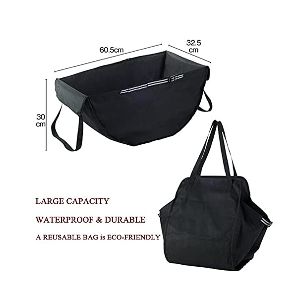  Foldable Oxford Seat Storage Organizer Large Capacity Shopping Handbag Car Hammock Storage Bag