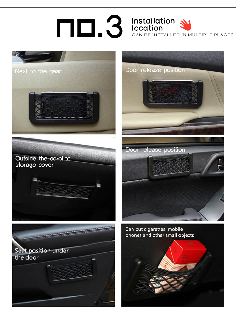 05 Car Storage Organizer for Wallet Bag