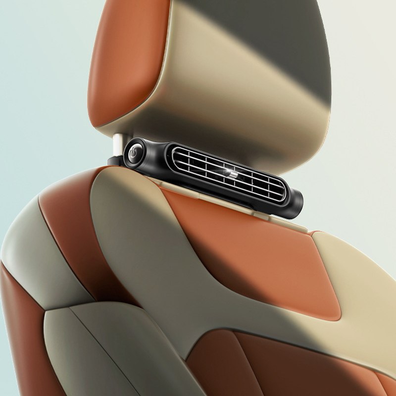 Cooling Fan For Car Seat Independent Switch Without Blade Car Fan With 3 Speeds Strong Wind 5V Rear Seat Air Circulation Fan 