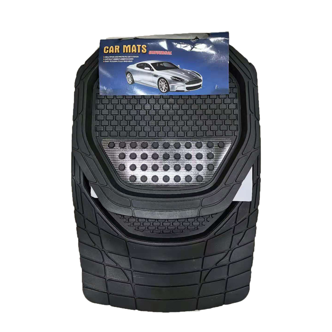 All Weather PVC Car Mats For Car - 4pcs Set (Front & Rear)Small Diamond Basin Car Floor Mats,Non-slip Mat 