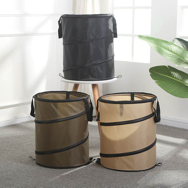 Camping Picnic Go Folding Trash Can Portable Outdoor Large Double-Layer Garbage Bag Gardening Garden Bucket