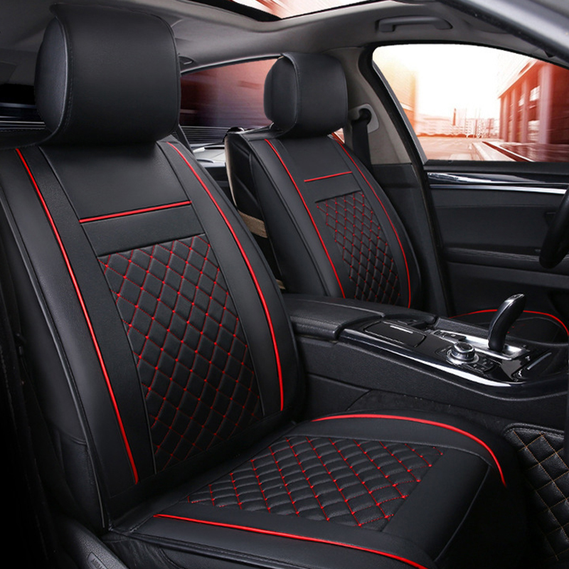 3D Large Surrounding Car Seat Cushion Wear-resisting Leather Cushion Protective Seat Cushions Universal Fit Most Vehicles