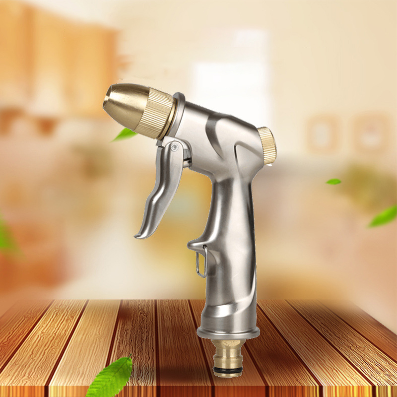 Garden Hose Nozzle Household Watering and Brushing Tools High-pressure Copper Spray Gun Car Washer