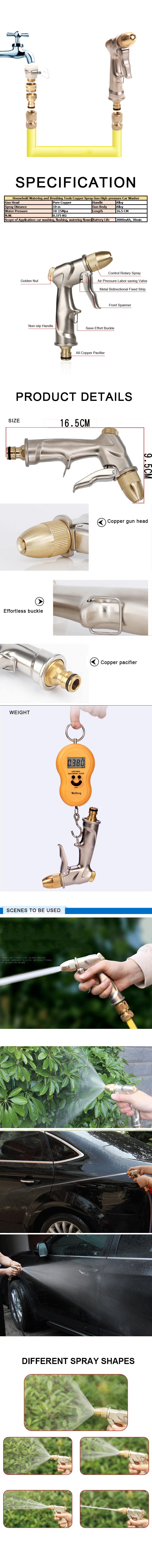 Car Portable High-pressure Water Gun