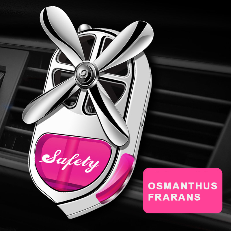 Long Lasting Fragrant Car Air Fresheners Car Diffuser Essential Oil with 4 Natural Essential Oils(Cologne,Ocean,Osmanthus,Lemon) For Car Air Outlet