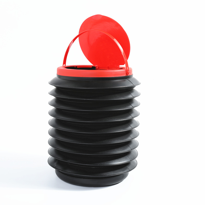 Car Accessories 4L Car Trash Can Retractable Folding Bucket Household Umbrella Organizer Portable Storage Bin Supplier