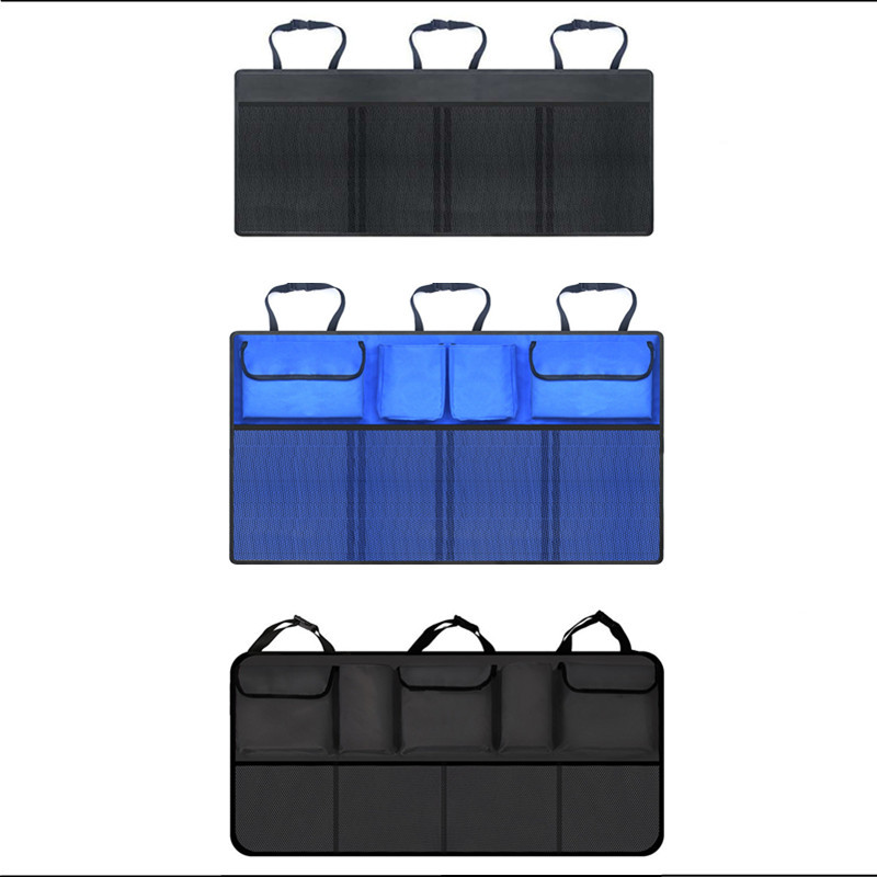 SUV Car Backseat Trunk Organizer Hanging Backseat Storage for Car 600D Oxford Fabric with 9 Pockets Foldable Large Backseat Storage Bag Manufacturer