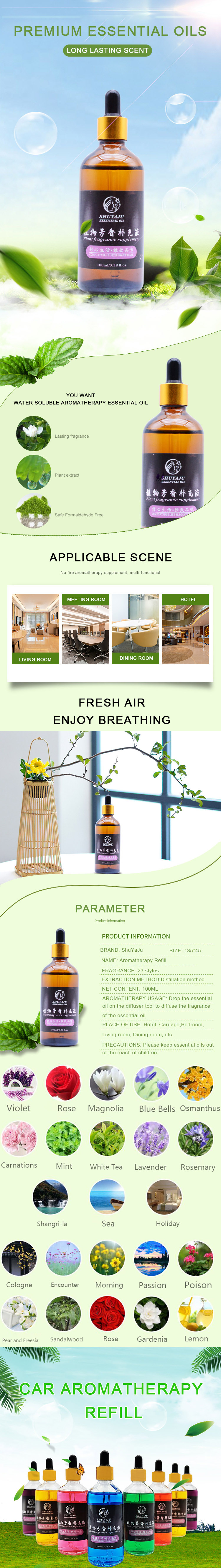 100ml Car Aromatherapy Essential Oil