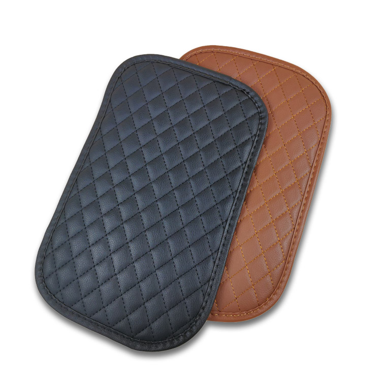 Universal Car Armrest Box Cushion Cover Center Console Auto Seat Case Central PU Leather Pad Protection Interior Accessories