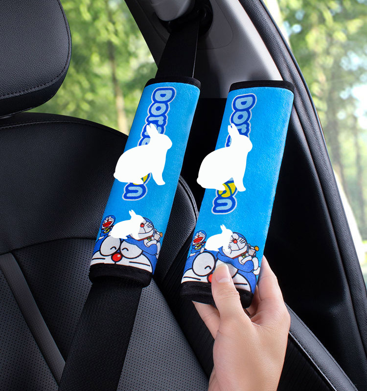 08 Soft Short Plush seat Belt Pad Shoulder Cover