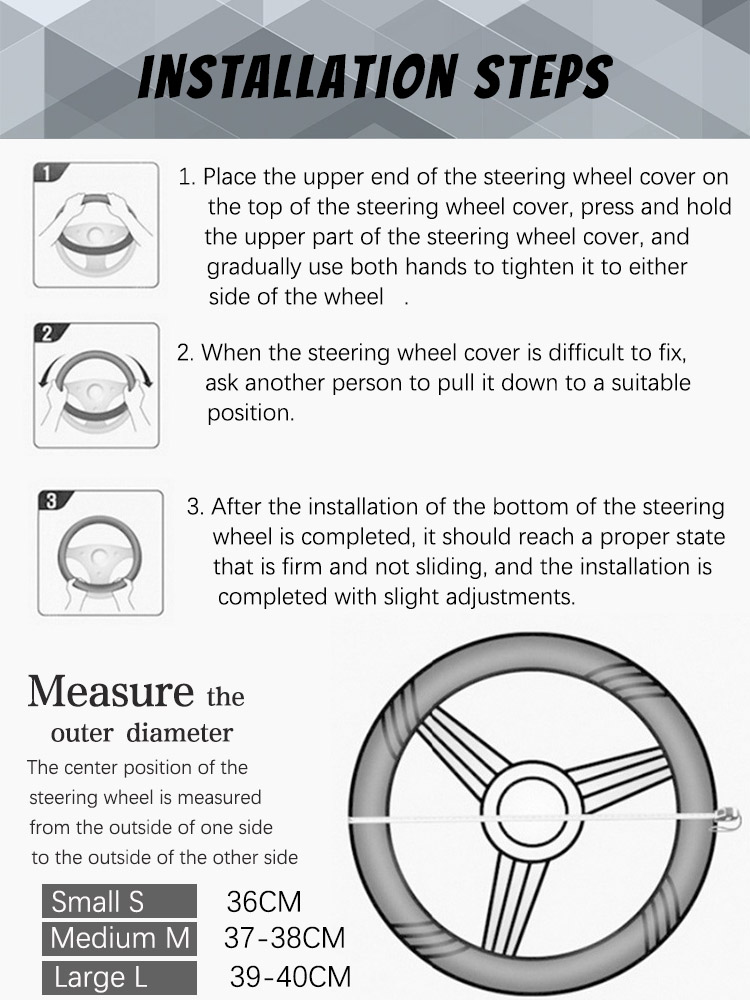 09 Diamond Leather Bling Steering Wheel Cover