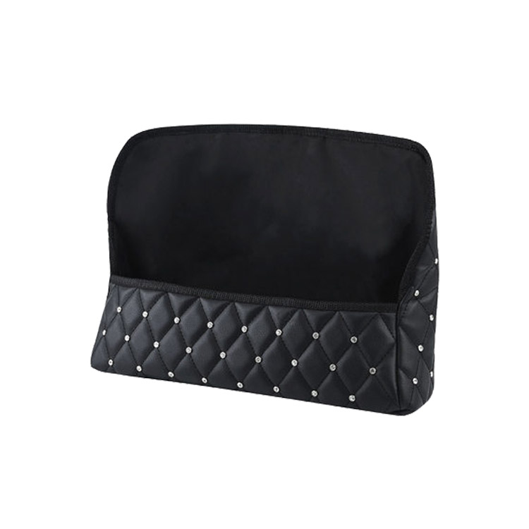 Front Seat Car Organizer for Food Handbag Tissue Holder Large Capacity Shining Diamond Storage Bag Between Seats Organiser 