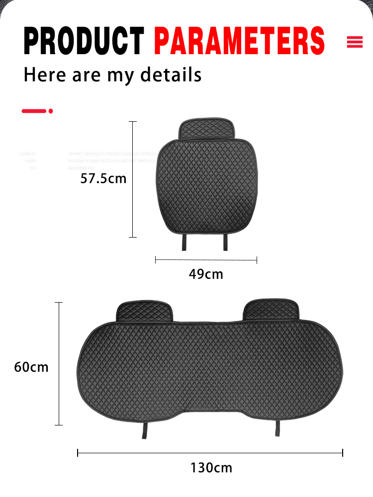 04 Wear-resisting Breathable Car Seat Cushion Cover