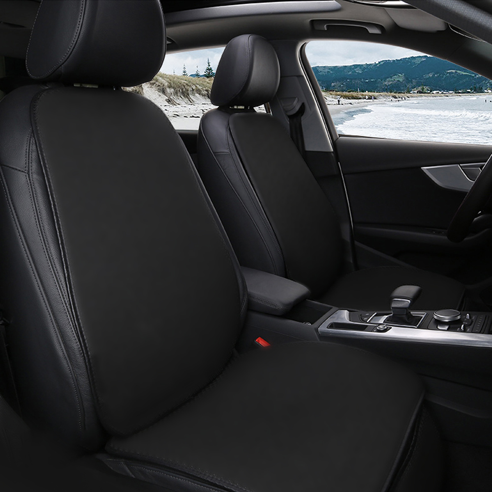 Car Ice Silk Cushion Breathable Seat Cover Non-slip Seat Mat Car Supplies Car Seat Bottom Covers Protectors 1 Pair Front Driver Seat Pad Mat And 1 Rear Bench Cover Universal Fit 90% Vehicles