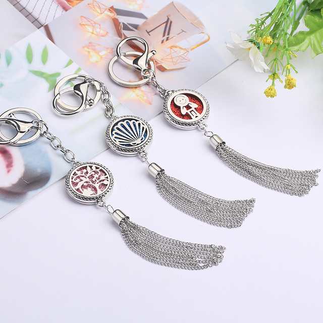 Car Air Freshener Hanging Essential Oil Car Scent Refresh Whole Car Air Refresheners for Automotive Home And Office Aromatherapy Air Fresher Stainless Steel Diffuser Pendant