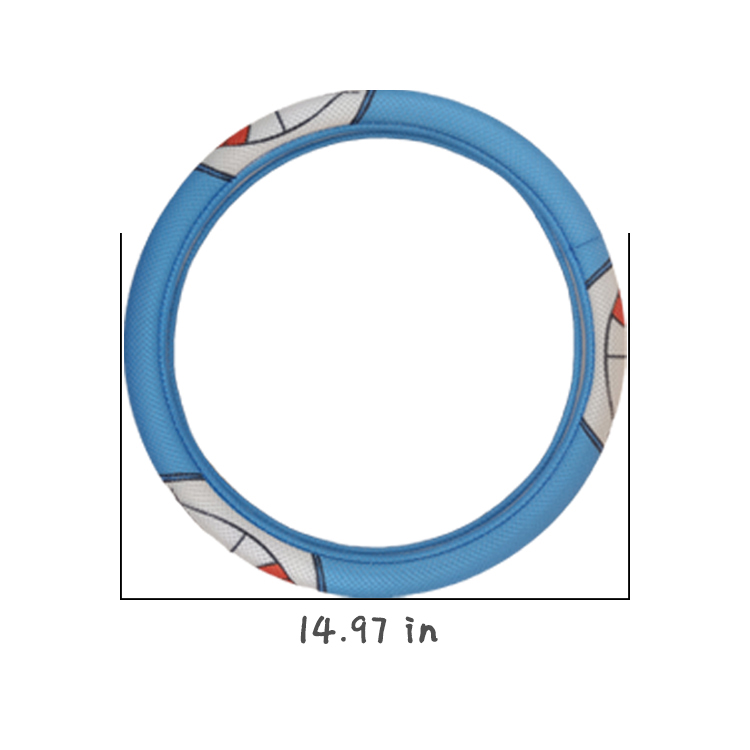 Car Decoration Accessories Honeycomb Ice Silk Cartoon Steering Wheel Cover