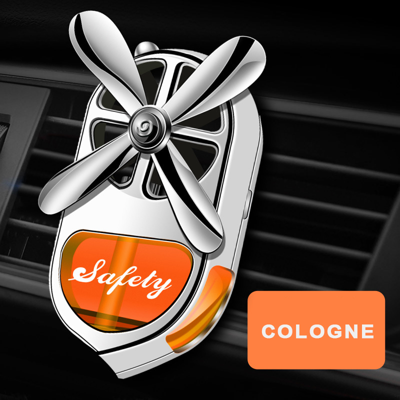 Long Lasting Fragrant Car Air Fresheners Car Diffuser Essential Oil with 4 Natural Essential Oils(Cologne,Ocean,Osmanthus,Lemon) For Car Air Outlet