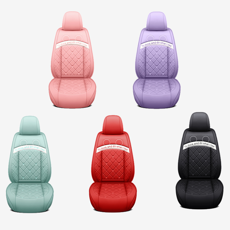Leather Universal 5 Seats Full Protection Car Seat Covers with 2 Headrest Pillow 2 Lumbar Pillow