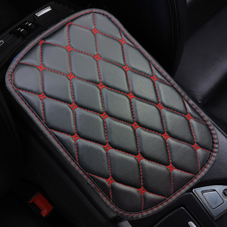 Waterproof Car Armrest Cover for Vehicle SUV Truck Car PU Leather Auto Center Console Cover Cushion Seat Box Cover Interior Car Accessories