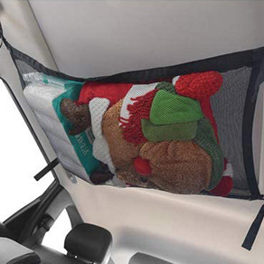Car Ceiling Storage Net 31''*21'' Car Roof Interior Sundries Mesh Cargo Net Adjustable Long Trip Organizers Storage Net for Most Car Mesh Ceiling Storage Nets with Zipper Car Roof Cargo Net Pocket
