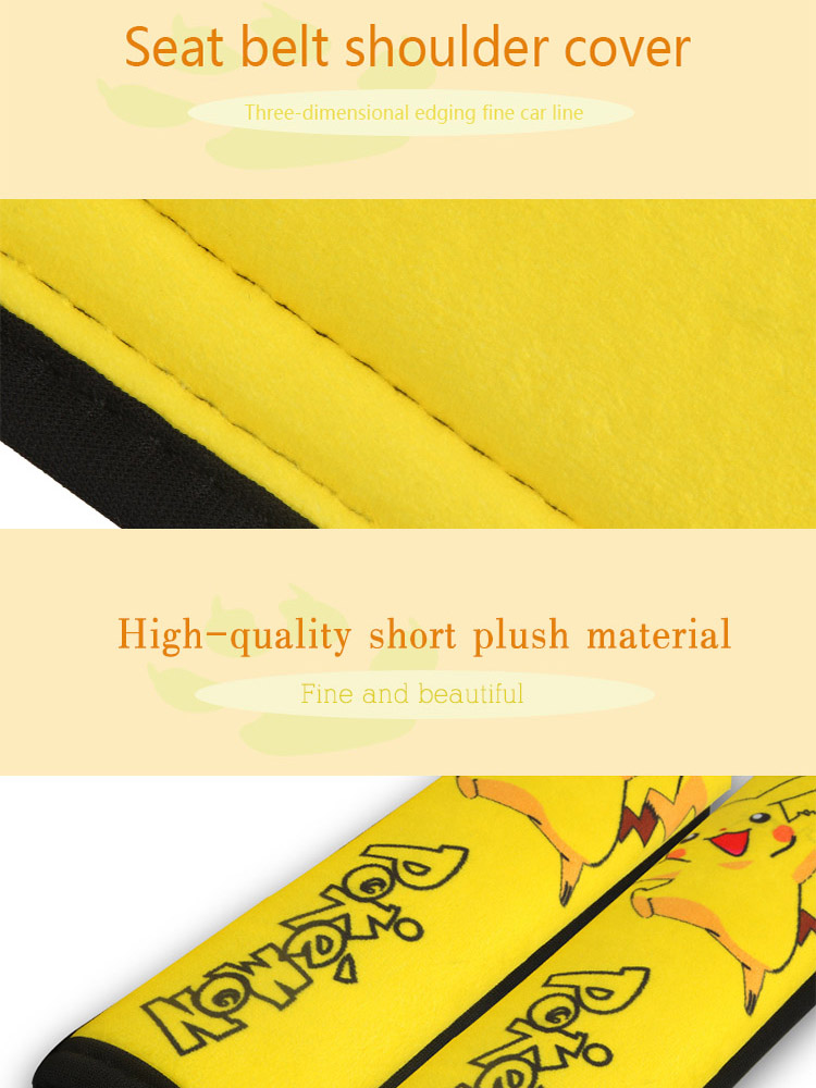 05 Soft Short Plush seat Belt Pad Shoulder Cover