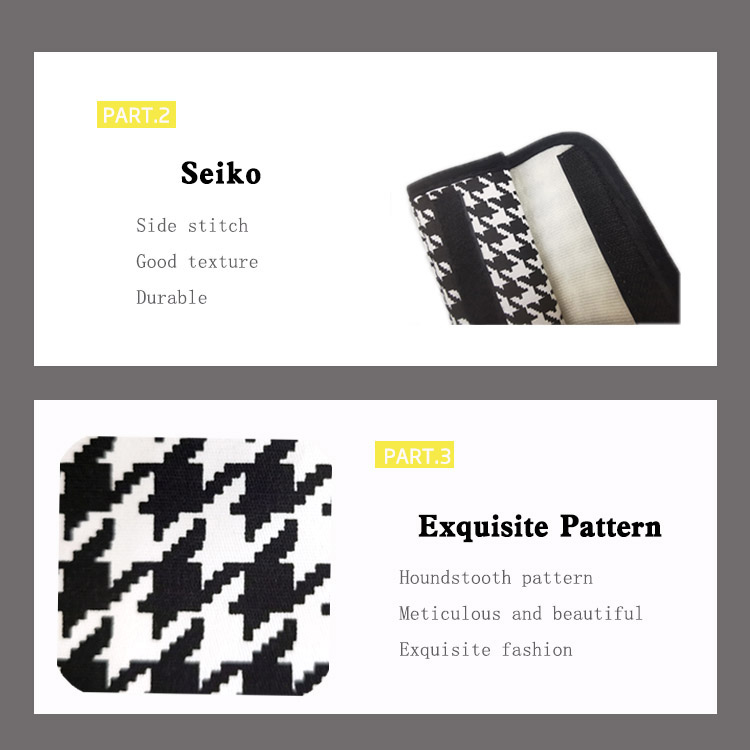  Black Cotton Comfortable Car Seat Belt Shoulder Cushion Pad Cover