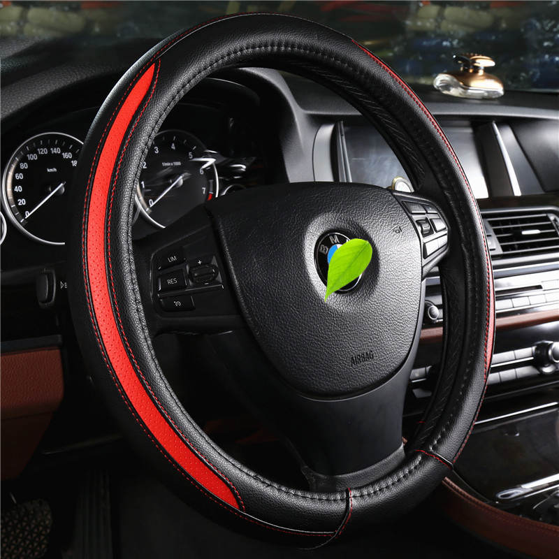 Car Steering Wheel Cover,38 40 42 45 47 50CM Black Universal Microfiber Leather Auto Steering Wheel Covers Breathable Anti-Slip Odorless Steering Wheels Accessories for Men Women