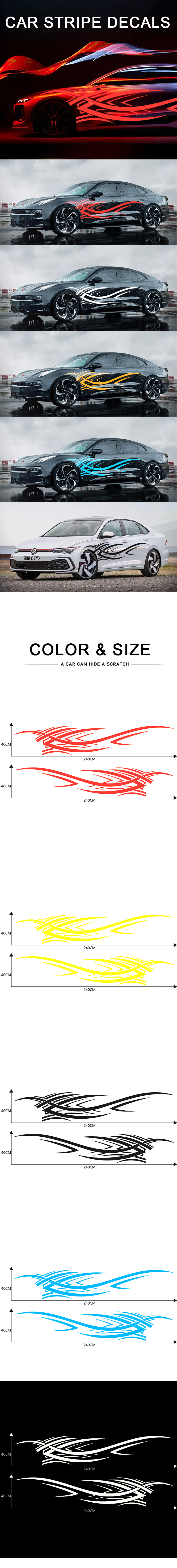 Flame Totem Waist Line Stickers