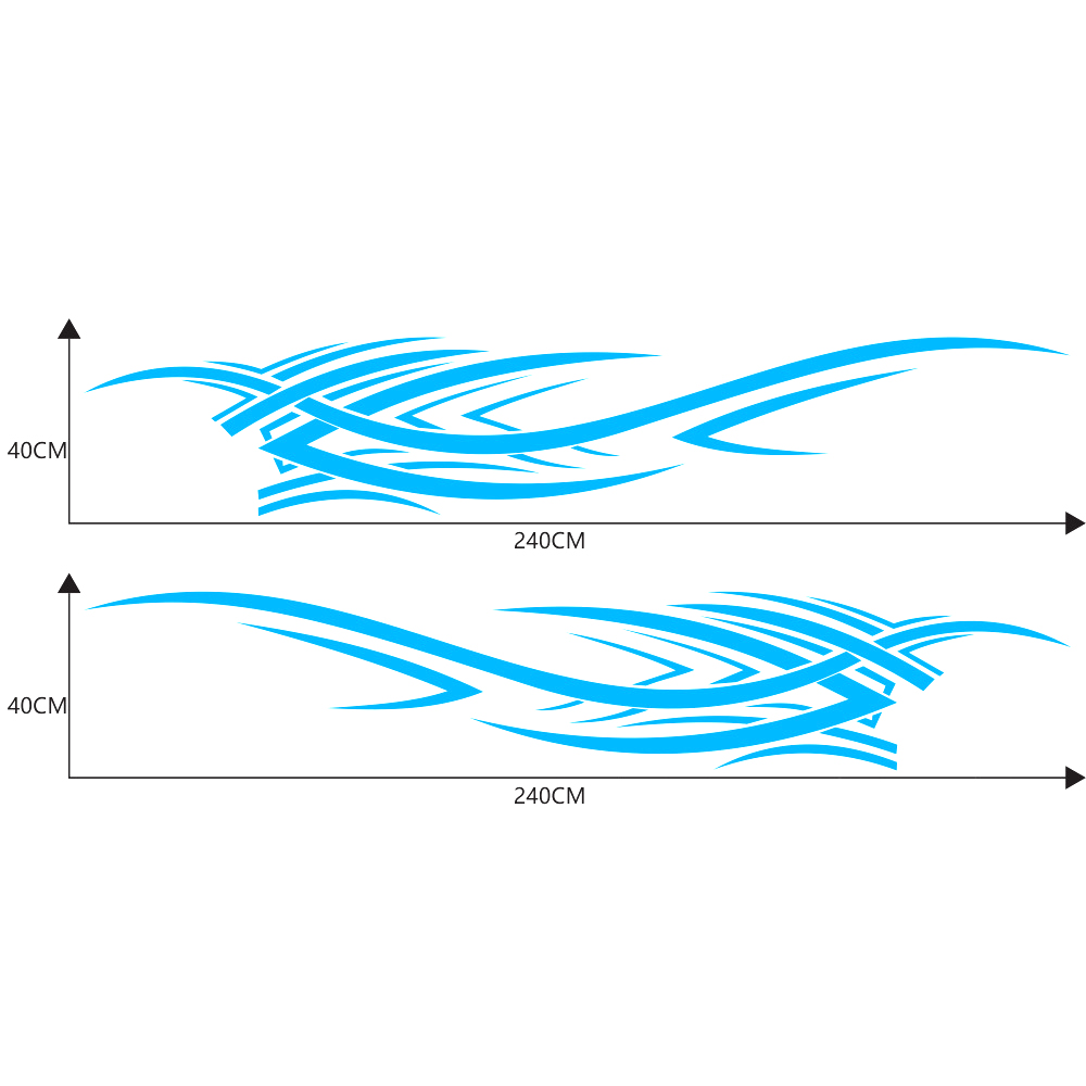 Flame Totem Waist Line Stickers Modified Car Body Stickers General Car Body Decoration Stickers