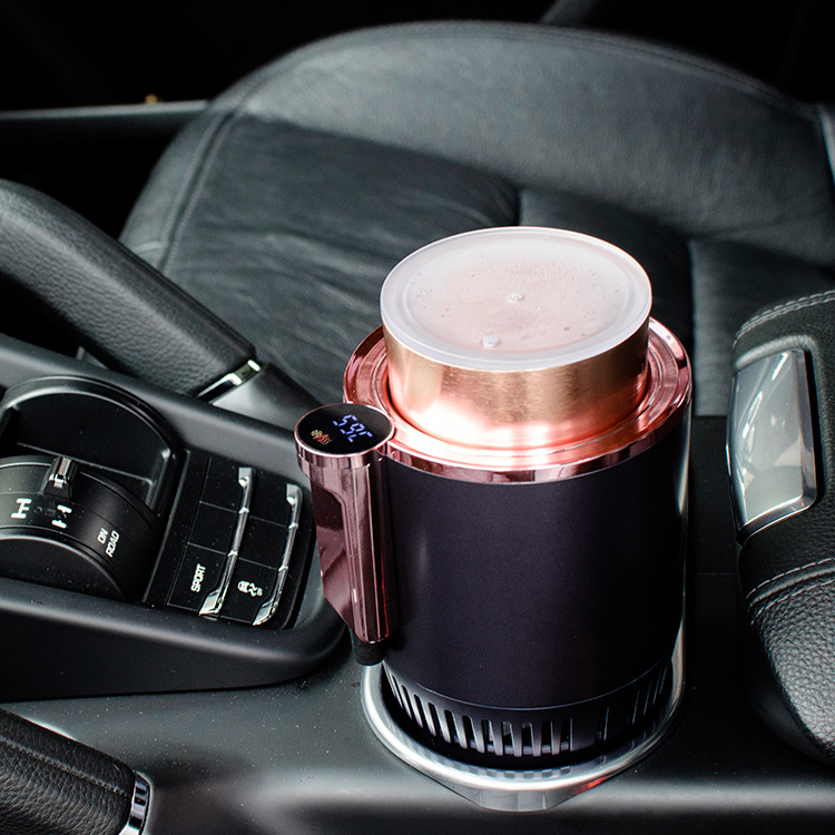 12V Car Heating Cup Car Heated Mug Dual Cooling Intelligent Cooling Car Warm Milk Cup