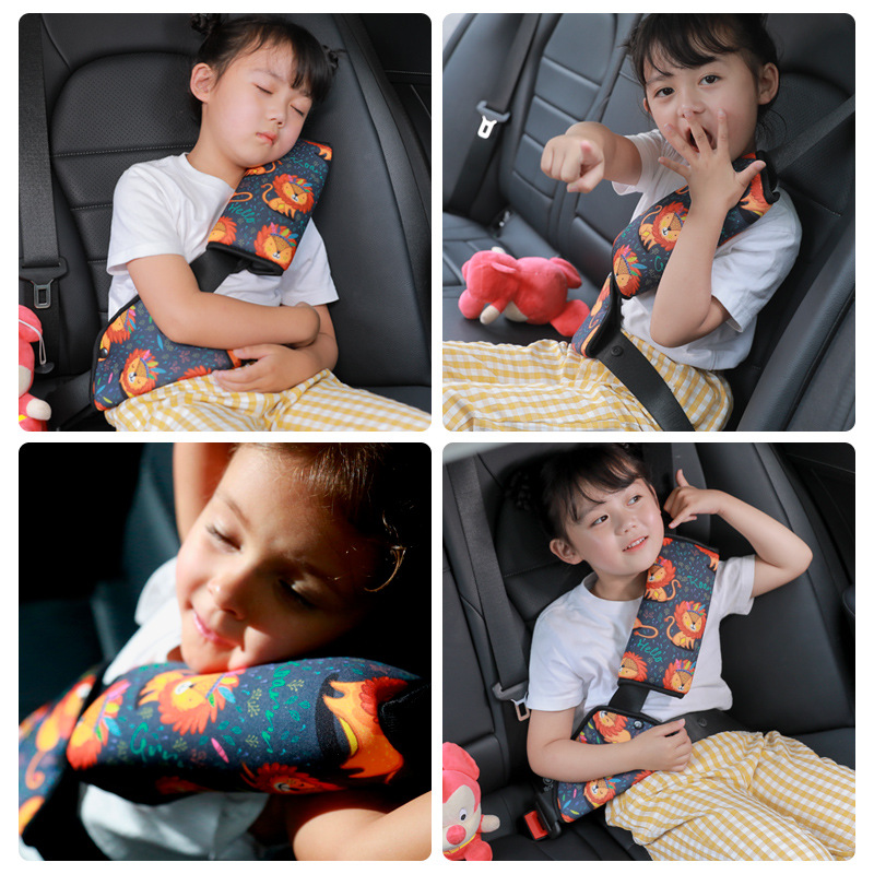 Seatbelt Covers,Seat Belt Cushion for Kids,Kids Car Seat Strap Covers,Carseat Safety Strap Shoulder Pads Protector,Auto Children Head Neck Support Seatbelt Pillow