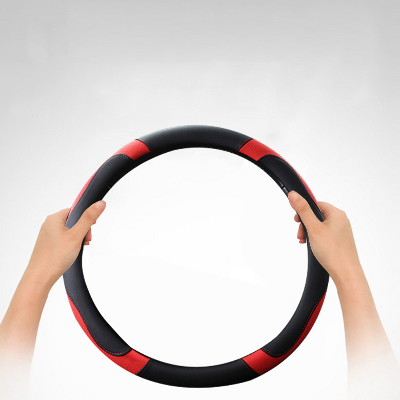  Universal Microfiber Leather Auto Steering Wheel Cover Breathable Anti-Slip Car Steering Wheel Cover For Men