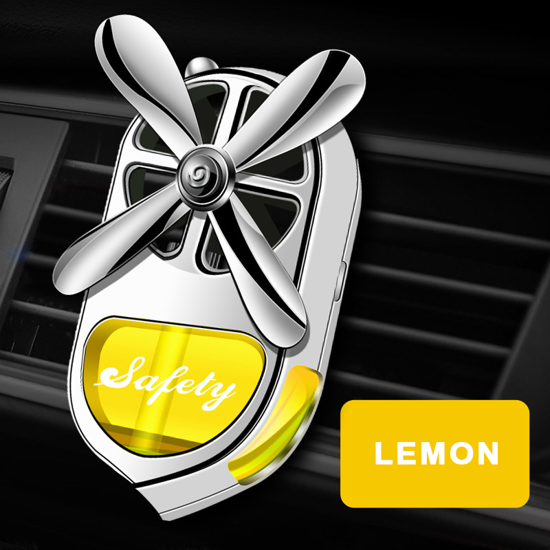 Long Lasting Fragrant Car Air Fresheners Car Diffuser Essential Oil with 4 Natural Essential Oils(Cologne,Ocean,Osmanthus,Lemon) For Car Air Outlet