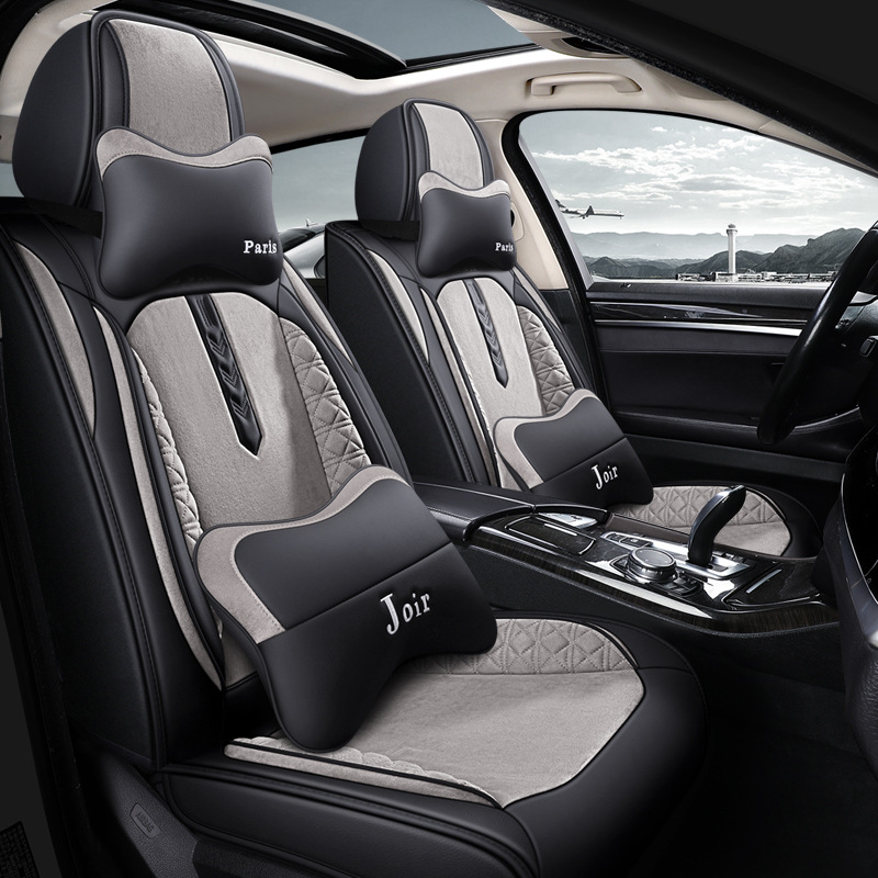  Universal Alcantara Car Seat Cover Leather Car 5 Seat Mat 