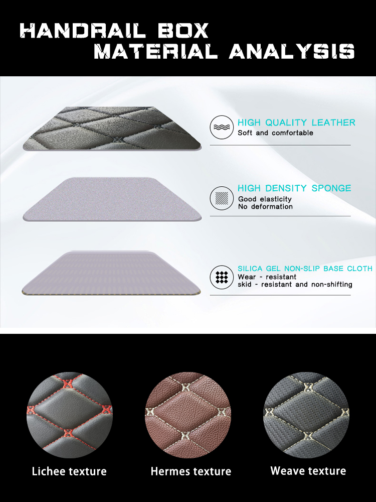 03 Leather Car Armrest Cushion Cover