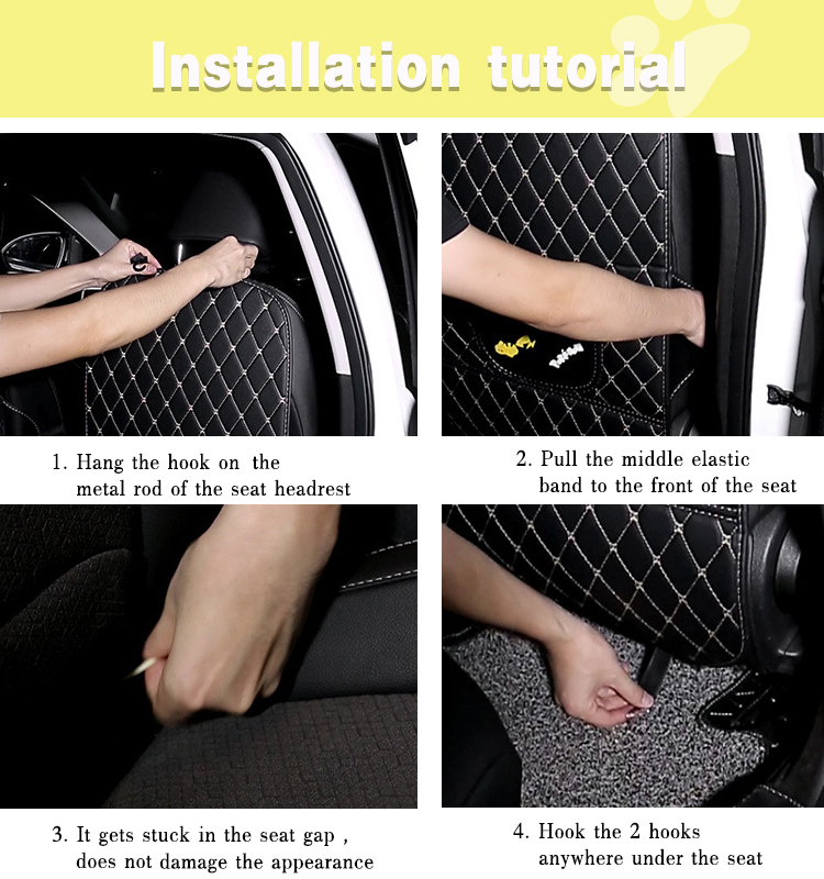 09 Custom Logo Printing Car Seat Back Protector