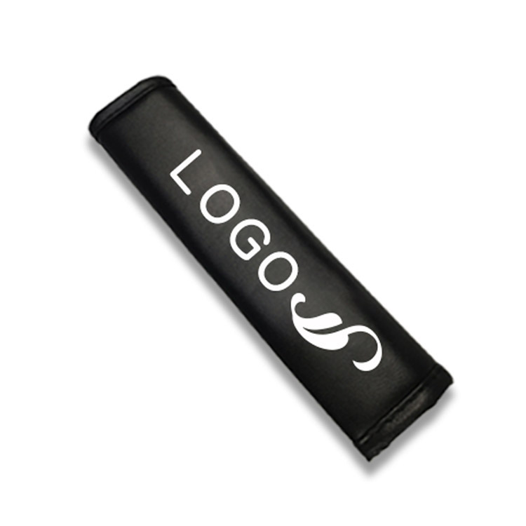 Nappa Leather Classic Customizable LOGO Velcro Installation Exquisite Edging Car Seat Belt Shoulder Protector