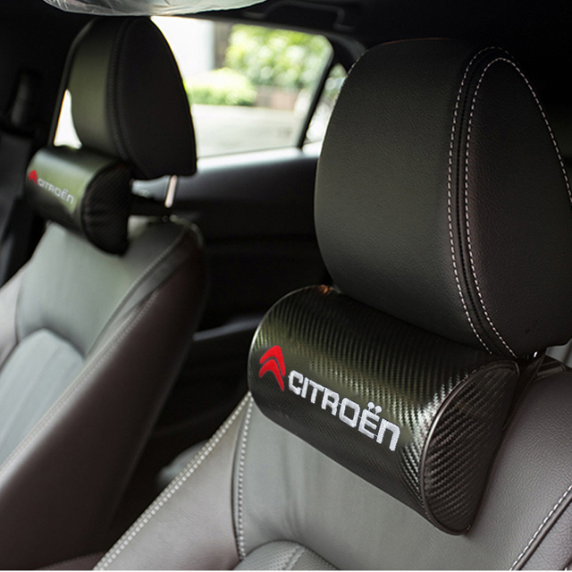 Auto Carbon Fiber Relax Headrest Car Neck Pillow Neck Support for Travel Neck Pain