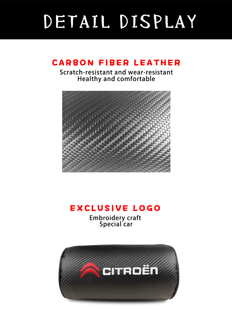 04 Auto Carbon Fiber Relax Headrest